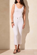 Load image into Gallery viewer, White Sophia Curvy Micro Flare Denim
