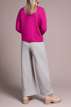 Load image into Gallery viewer, Pink Flambe Double Knit Collared Cardigan
