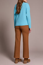 Load image into Gallery viewer, Mist Blue V-Neck Flatlock Long Sleeve
