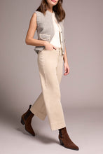 Load image into Gallery viewer, Sandstone High Rise Fly Front Palazzo Pant
