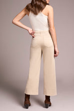 Load image into Gallery viewer, Sandstone High Rise Fly Front Palazzo Pant
