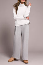 Load image into Gallery viewer, TF- Heather Frost Grey Funnel Neck Sweater
