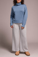 Load image into Gallery viewer, Slate Blue Funnel Neck Sweater

