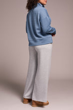 Load image into Gallery viewer, Slate Blue Funnel Neck Sweater

