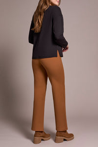 Black V-Neck Flatlock Long Sleeve