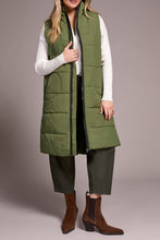 Load image into Gallery viewer, Chive Long Puffer Vest
