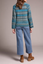 Load image into Gallery viewer, Celestial Striped V-Neck Sweater
