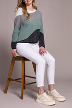 Load image into Gallery viewer, Silver Pine Printed Jacquard Sweater
