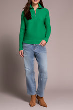Load image into Gallery viewer, Field Green Knit 1/4 Zip Sweater
