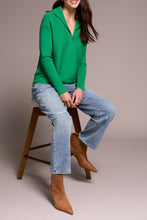 Load image into Gallery viewer, Field Green Knit 1/4 Zip Sweater
