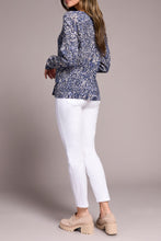 Load image into Gallery viewer, Sapphire Printed Cable Sweater
