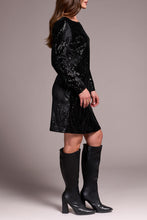 Load image into Gallery viewer, Sequin &amp; Velour Party Dress
