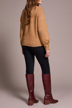Load image into Gallery viewer, Iced Latte Notch Neck Sweater
