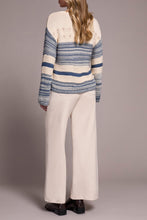 Load image into Gallery viewer, Slate Blue Knit Bell Sleeve Sweater
