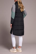 Load image into Gallery viewer, TF- Black Long Puffer Vest
