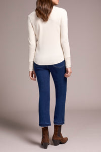 H. Eggshell Waffle Henley Long Sleeve