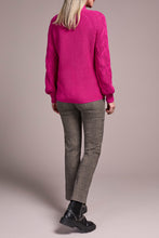 Load image into Gallery viewer, Pink Flambe Knit Mock Neck Sweater
