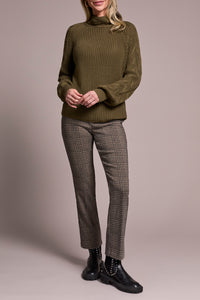 Ivy Knit Mock Neck Sweater