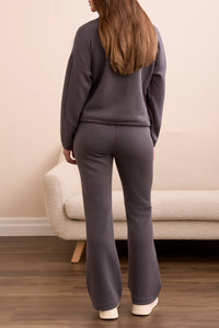 Charcoal Travel 1/4 Zip Sweater