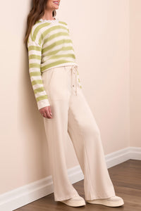 Moonstone Pork Chop Pocket Pull On Pant With Drawstring