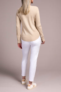 Oatmeal Waffle Henley Long Sleeve