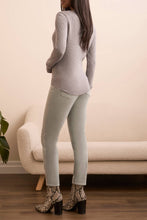 Load image into Gallery viewer, Grey Mix Waffle Henley Long Sleeve
