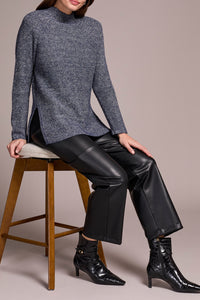 H. Nightfall Knit Mock Neck Sweater