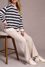 Load image into Gallery viewer, Sapphire Striped Crew Neck Sweater
