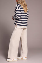 Load image into Gallery viewer, Sapphire Striped Crew Neck Sweater
