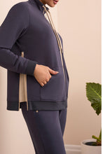 Load image into Gallery viewer, Sapphire Full Zip Travel Sweater
