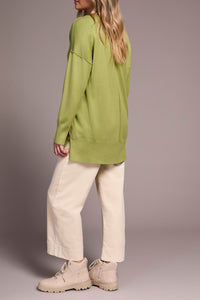 High-Low Wasabi Tunic