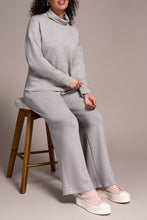 Load image into Gallery viewer, Light Grey Travel Mock Neck Sweater
