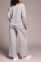 Load image into Gallery viewer, Light Grey Travel Mock Neck Sweater
