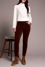 Load image into Gallery viewer, Dark Anise Pull On Audrey Micro Corduroy Pant
