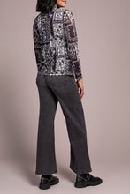 Load image into Gallery viewer, B&amp;W Mesh Turtleneck
