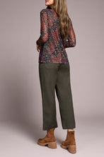 Load image into Gallery viewer, Plum Wine Mesh Turtleneck
