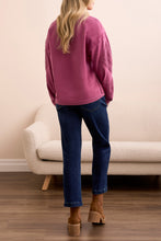 Load image into Gallery viewer, Roseberry Sleeve Applique Detailed Sweater

