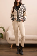 Load image into Gallery viewer, Cream Multi Stitch Button Down Cardigan
