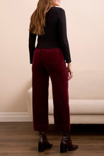 Load image into Gallery viewer, Wine Wide Leg Ankle Pant
