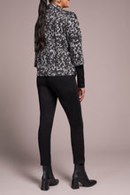 Load image into Gallery viewer, Black Combo Mock Neck Top
