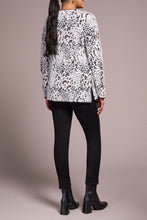 Load image into Gallery viewer, Moonstone Printed Eyelash V-Neck Sweater
