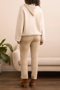 TF- Moonstone Hooded Button Front Sweater