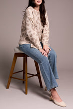 Load image into Gallery viewer, Sandstone Sequin Animal Print Sweater
