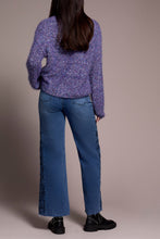 Load image into Gallery viewer, TF- Blue Violet Puff Sleeve Sweater
