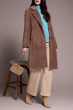Load image into Gallery viewer, Teddy Button Down Coat In Fossil

