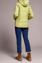 Load image into Gallery viewer, Short Slim Puffer Coat With Detachable Hood In Wasabi
