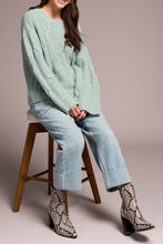 Load image into Gallery viewer, Loose Fit Cable Knit Sweater In Silverpine
