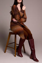 Load image into Gallery viewer, Dark Toffee Sweater Cardigan
