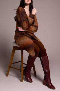 Dark Toffee Sweater Cardigan