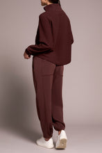 Load image into Gallery viewer, Cocoa Ribbed Henley
